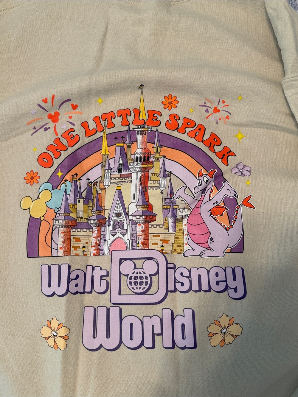 Disney "One Little Spark" Figment crewneck sweatshirt